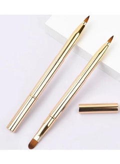 ORiTi Double Ended Lip Brush Makeup Tool for Eyeshadow, Concealer, Gloss, and Lipstick Application  - Image 1