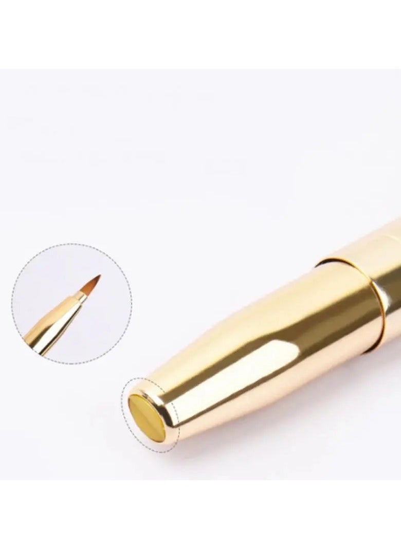 ORiTi Double Ended Lip Brush Makeup Tool for Eyeshadow, Concealer, Gloss, and Lipstick Application  - Image 2