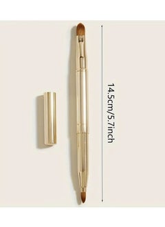 ORiTi Double Ended Lip Brush Makeup Tool for Eyeshadow, Concealer, Gloss, and Lipstick Application  - Image 4