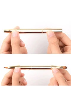 ORiTi Double Ended Lip Brush Makeup Tool for Eyeshadow, Concealer, Gloss, and Lipstick Application  - Image 5
