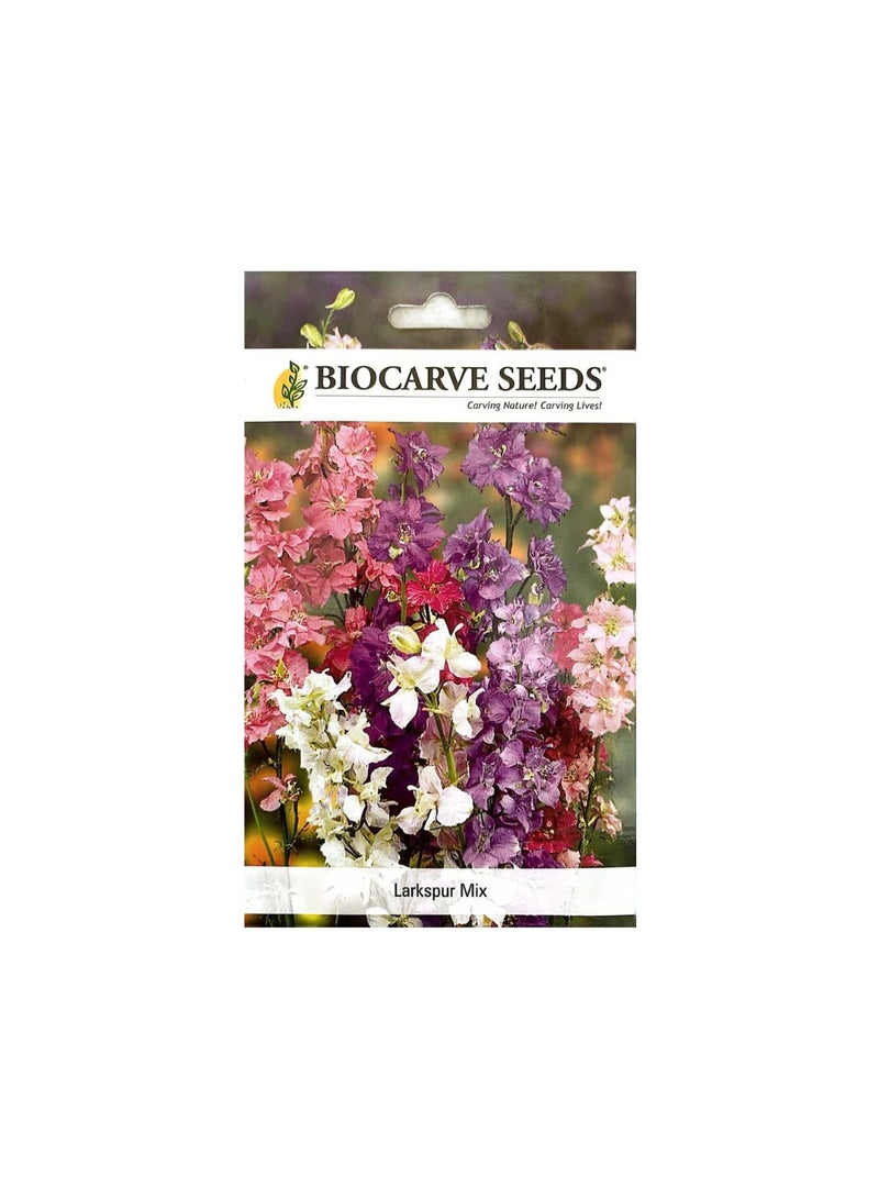 BIOCARVE SEEDS Delphinium Mix (Larkspur Mix) Seeds