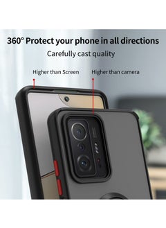 Generic Xiaomi Redmi 13C 4G/5G Case Cover, 360°Rotating Kickstand Ring + Support Magnetic Car Mount + Slim Thin PC&TPU Shockproof Mobile Phone Case  - Image 3