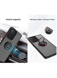 Generic Xiaomi Redmi 13C 4G/5G Case Cover, 360°Rotating Kickstand Ring + Support Magnetic Car Mount + Slim Thin PC&TPU Shockproof Mobile Phone Case  - Image 4