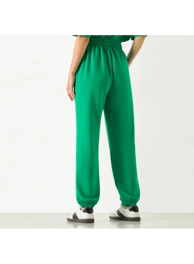 SP Characters Snoopy Embroidered Joggers with Drawstring Waistband and Pockets