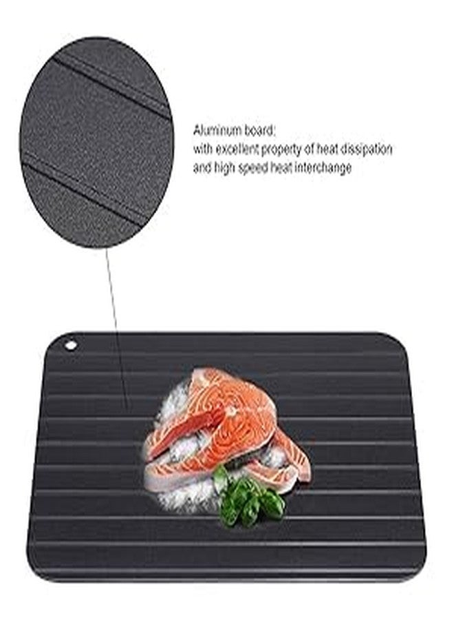 Zerodis Quick Defrosting Tray,Aviation Aluminum Safety Preservation and Thawing Plate Up to 3 Times Faster Defrosting for Frozen Food Meat Seafood No Electricity No Batteries - Image 4
