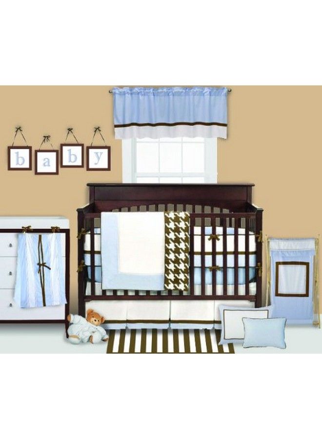 Bacati Metro Blue/Chocolate Diaper Stacker - Image 3