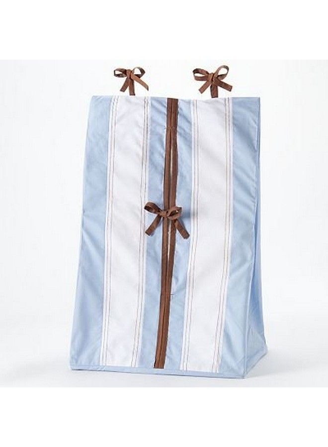 Bacati Metro Blue/Chocolate Diaper Stacker - Image 1