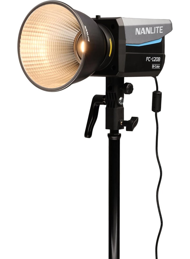 Nanlite FC-120B LED Bi-Color Spot Light – 120W CCT 2700-6500K, 17450 Lux at 1m, CRI 96/TLCI 98, AC & V-Mount Battery Power, Bowens Adapter, App & DMX Control, For Studio & Location Video - Image 3
