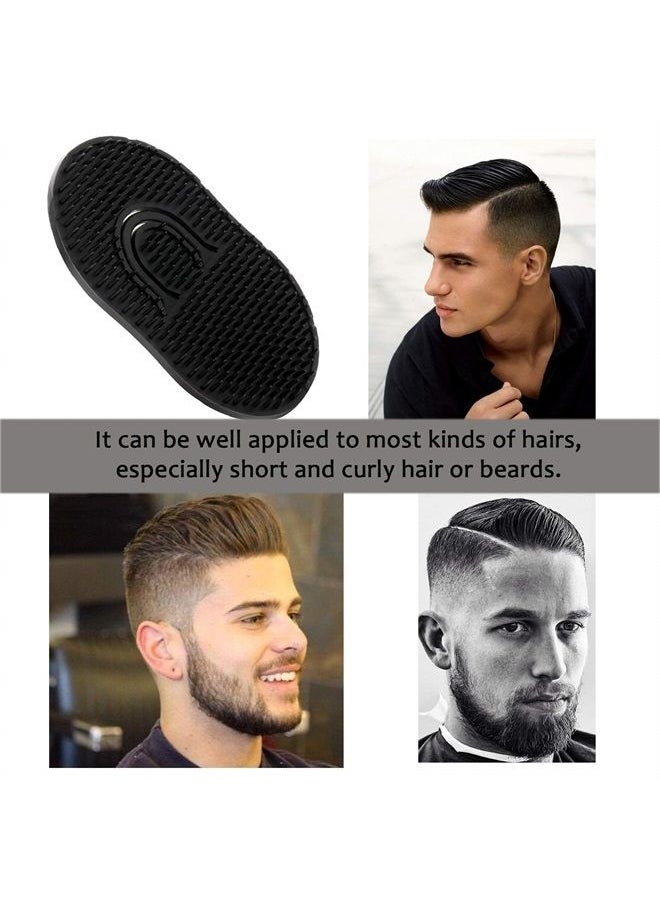 Vandorla - 6 PCS Pocket Palm Combs, Portable Mens Hair Brush, Shampoo Combs Pocket Scalp Massager Brush, Soft Palm Brush for Men Short Hair, Black - Image 1