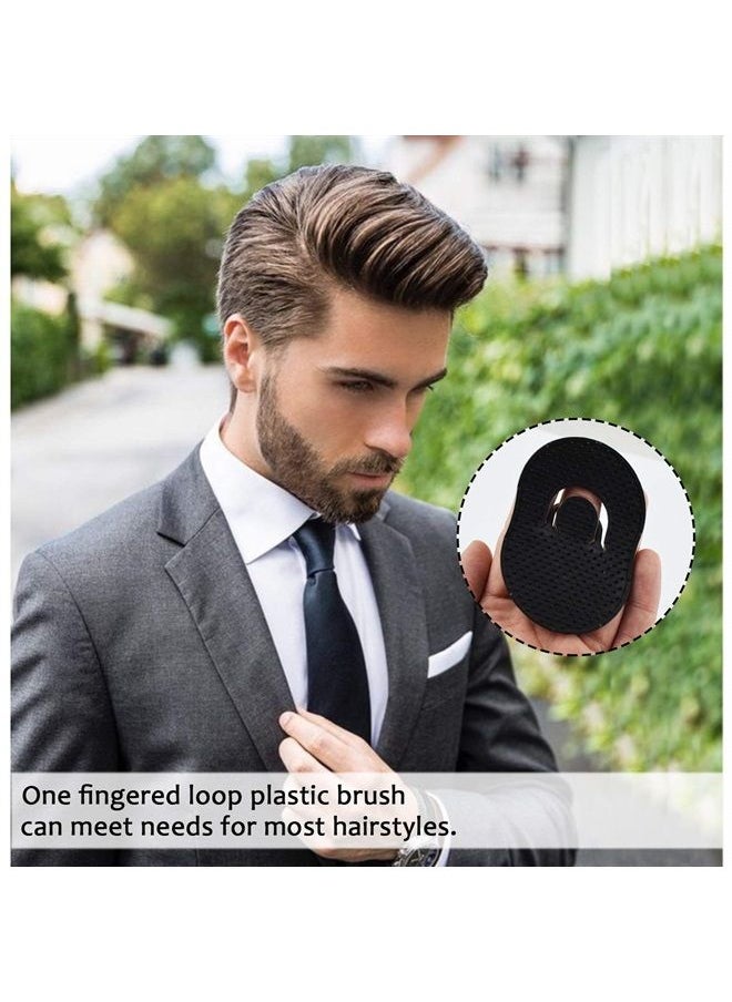 Vandorla - 6 PCS Pocket Palm Combs, Portable Mens Hair Brush, Shampoo Combs Pocket Scalp Massager Brush, Soft Palm Brush for Men Short Hair, Black - Image 1