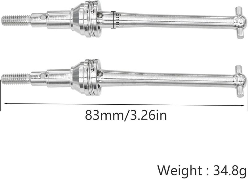 أجزاء ترقية عمود القيادة CVD المعدني باللون الفضي لسيارة MJX 1/16 1/14 RC - Image 3