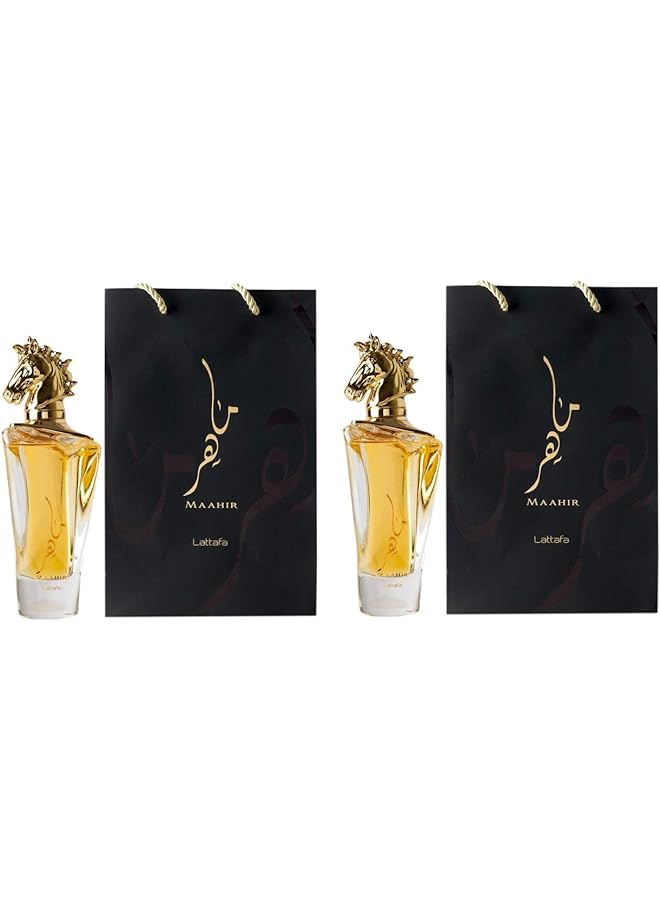 لطافة العطور ماهير هوري 100 مل مجموعة عطور للجنسين 2 قطعة في العبوة
