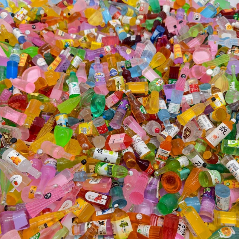 DIY Resin Simulation Food Bottle Beads for Phone Case Decoration - Image 1