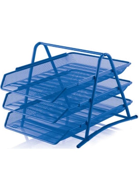 6300 Metal Document Shelf 3-Piece Light Blue