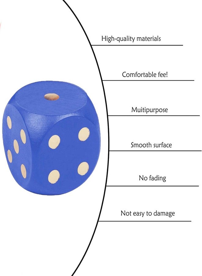 BdelrinQue Blue Dice Cube, Big Dice, Dices, Backyard Gathering, Camping Trip, Educational Activities, Family Entertainment - Image 4