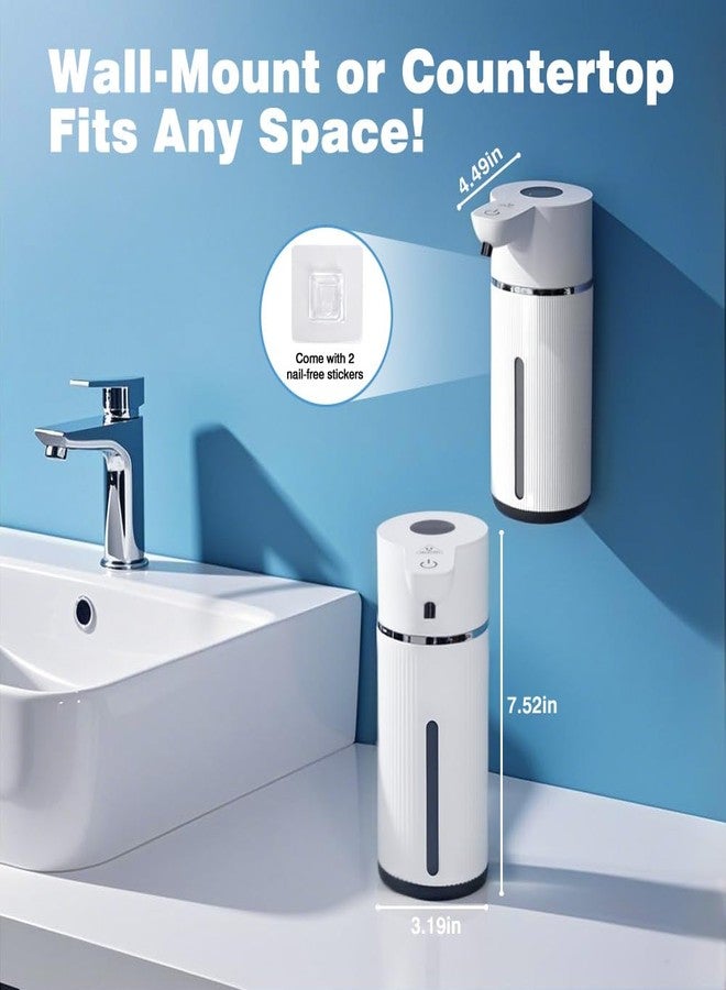 ULTAC Touchless Automatic Soap Dispenser for Kitchen and Bathroom, Liquid Hand Soap Dispenser, Water-Resistant and Rechargeable, 14.2oz/420ml ，Intelligent Digital Display，4-Level Adjustable,Modern - Image 5