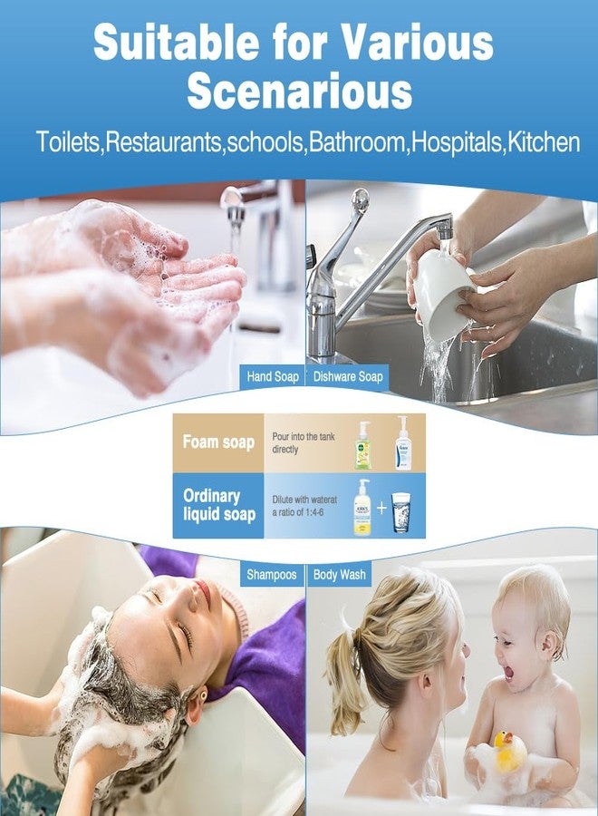 ULTAC Touchless Automatic Soap Dispenser for Kitchen and Bathroom, Liquid Hand Soap Dispenser, Water-Resistant and Rechargeable, 14.2oz/420ml ，Intelligent Digital Display，4-Level Adjustable,Modern - Image 4