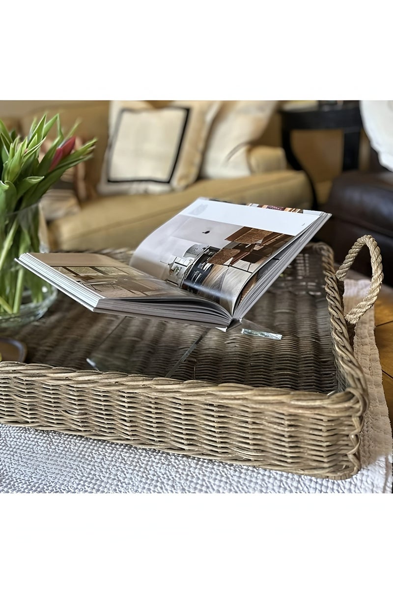 أبلينم حامل كتب أكريليك شفاف مكون من قطعتين للقراءة للكتب والمجلات والكتب المدرسية المفتوحة والمغلقة 4.3 بوصة × 7.8 بوصة × 4.3 بوصة - Image 3