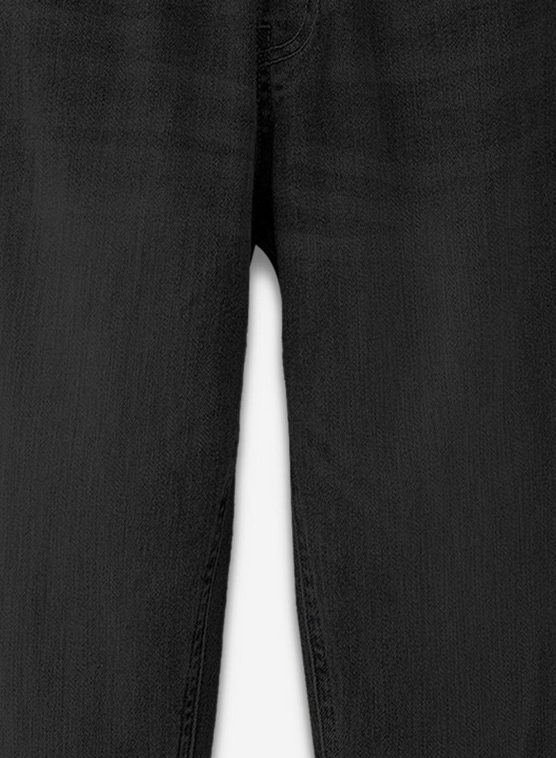 Bonkids Regular Printed Black Cotton Jeans For Boys Pull On 100 % Cotton  - Image 3