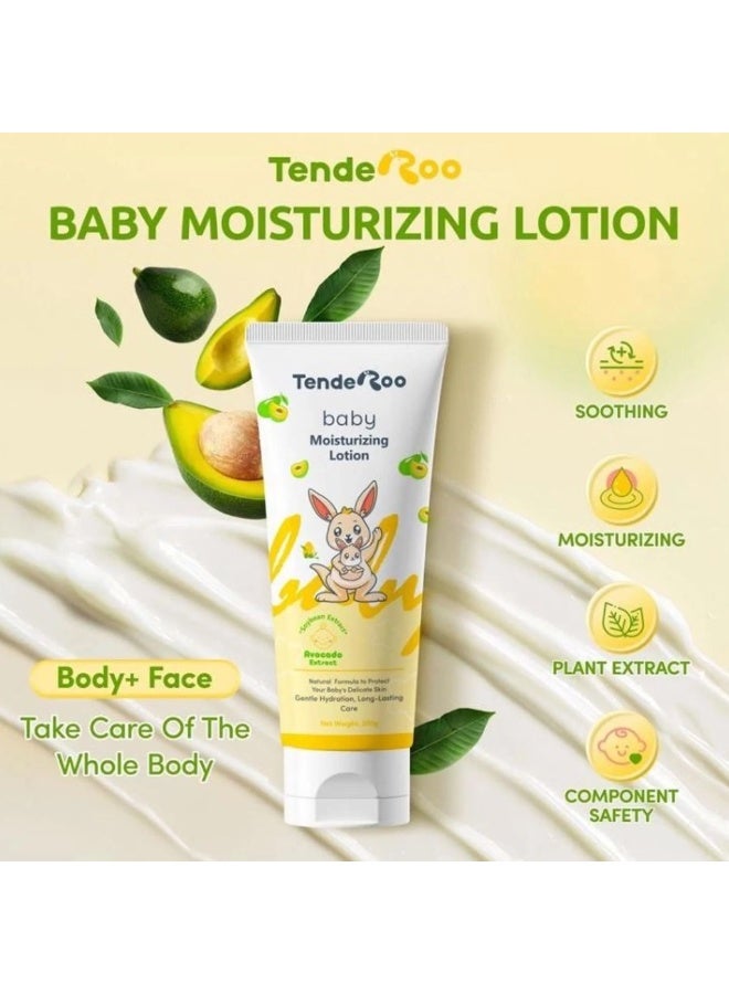 TendeRoo Baby Moisturizing Lotion for Soft & Smooth Skin little one gentle daily care with TendeRoo Baby Moisturizing Lotion. Featuring avocado and soybean extracts, this lightweight lotion helps hydr