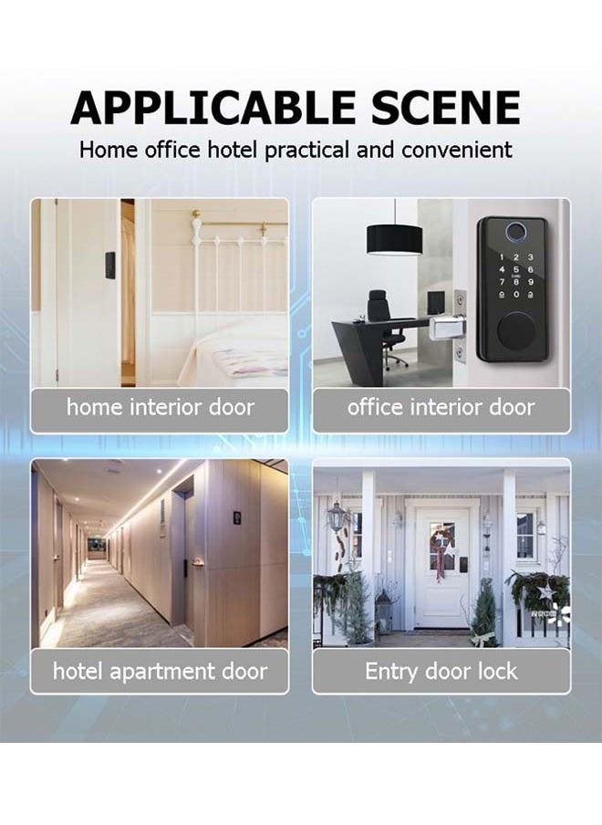 Generic - Fully automatic door lock, password swipe card, automatic locking, home entry door lock, Tuya fingerprint password smart lock - Image 1
