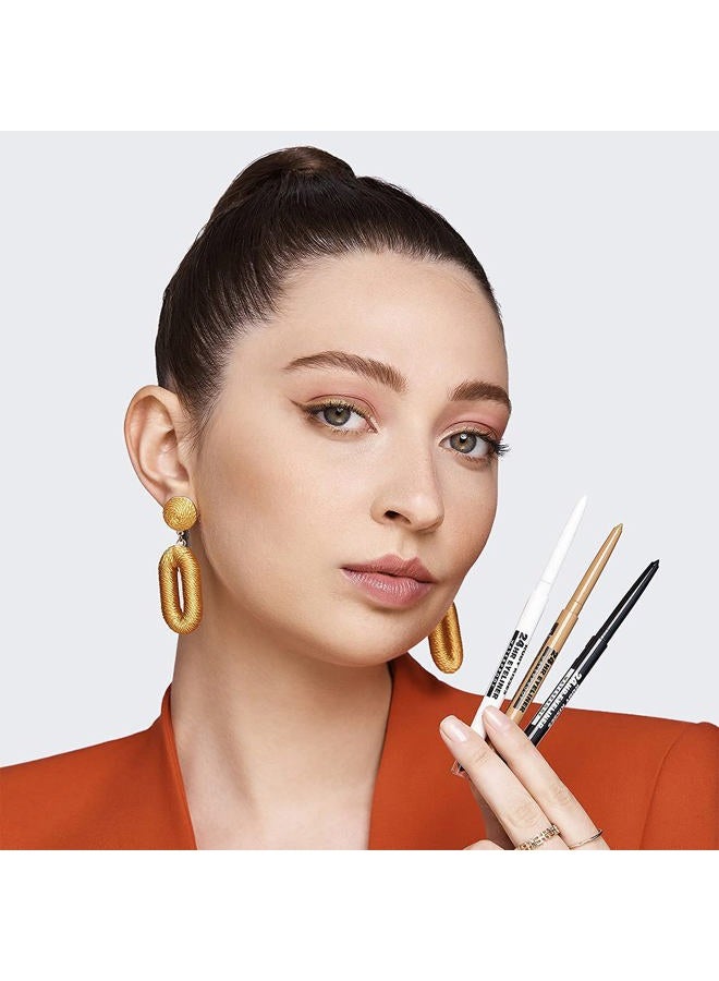 Ruby Kisses Waterproof Eyeliner, 24HR Waterproof Long-Lasting Mechanical Eyeliner Pencil with Built-in Sharpener, Smudgeproof 3 Pack (Blackest Black) - Image 3