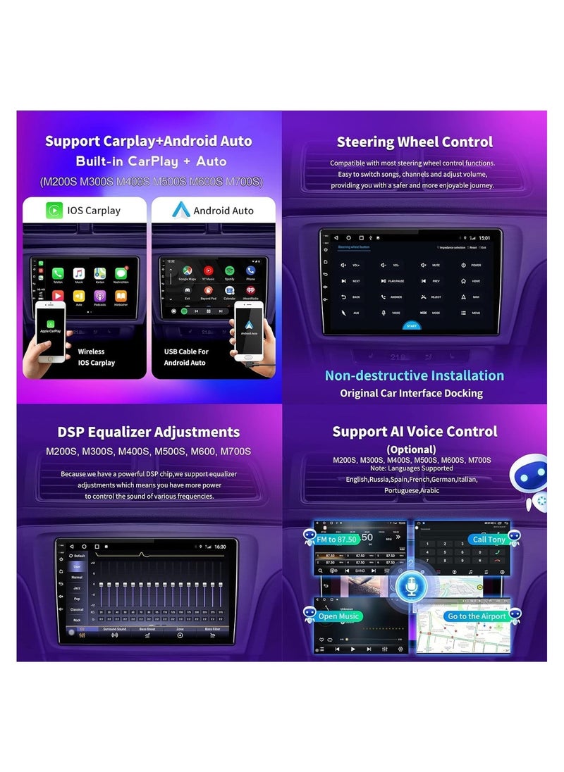 SHEZA STAR - Android Car Stereo for Suzuki Ertiga 2019-2023 6GB RAM 128GB ROM 9 Inch Support SIM Card, Apple Carplay, MirrorLink WiFi BT, 2.5D IPS Touch Screen with AHD Camera Included - Image 1