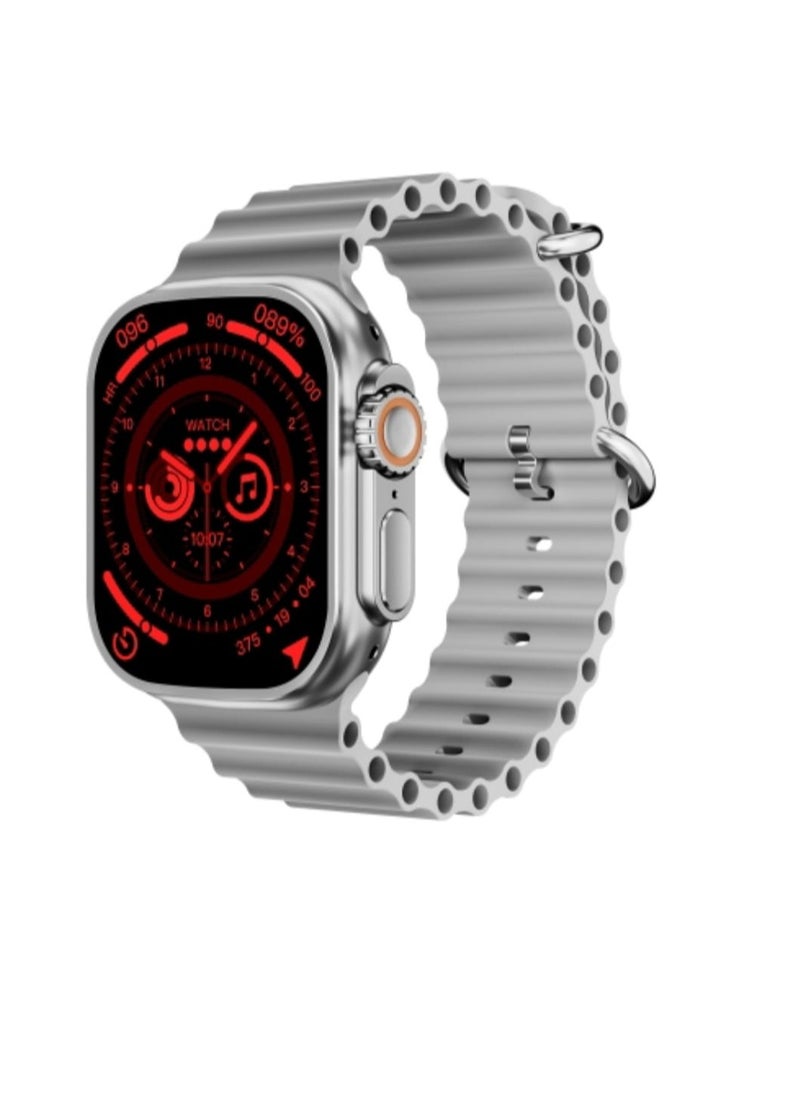 HW Smart Watch HW9 Ultra Max Fitness Tracker Sport Health  Watch With 3 Replacement Band Multicolour  - Image 4