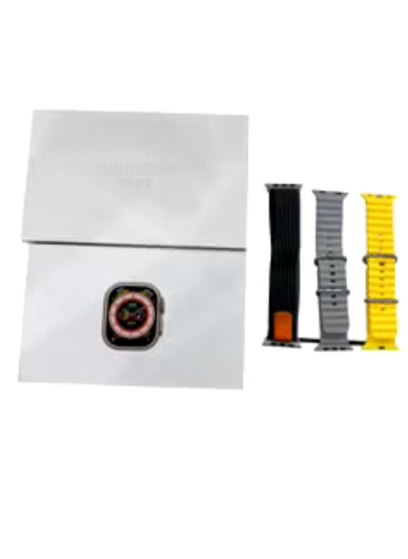 HW Smart Watch HW9 Ultra Max Fitness Tracker Sport Health  Watch With 3 Replacement Band Multicolour  - Image 5
