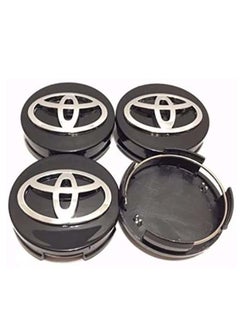 Y&D Car Wheel Center Hub Caps for TOYOTA, Parts accessories Modified parts 4pcs Cap Decorative Cover Kit Camry, Sienna, Venza, Avalon, Corolla, Prius - Black, 62mm  - Image 3