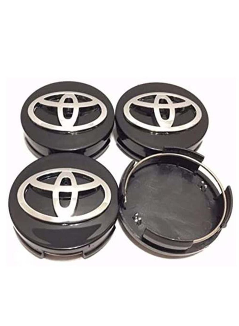 Y&D Car Wheel Center Hub Caps for TOYOTA, Parts accessories Modified parts 4pcs Cap Decorative Cover Kit Camry, Sienna, Venza, Avalon, Corolla, Prius - Black, 62mm  - Image 3