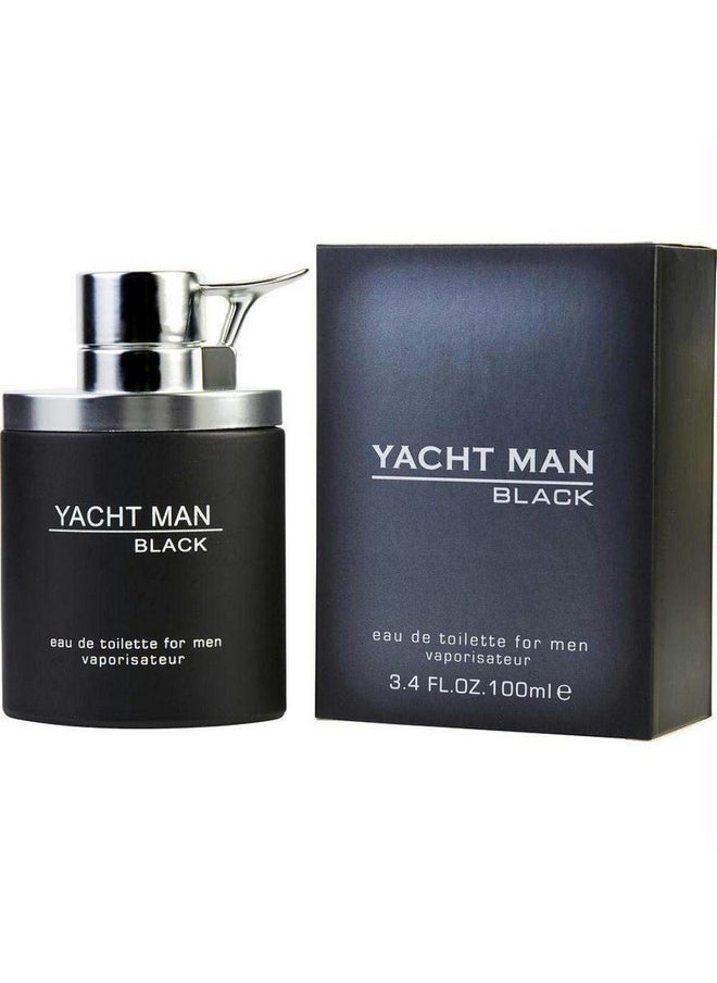 Myrurgia Yacht Man Black Eau De Toilette Spray 3.4 Oz For Men  - Image 2