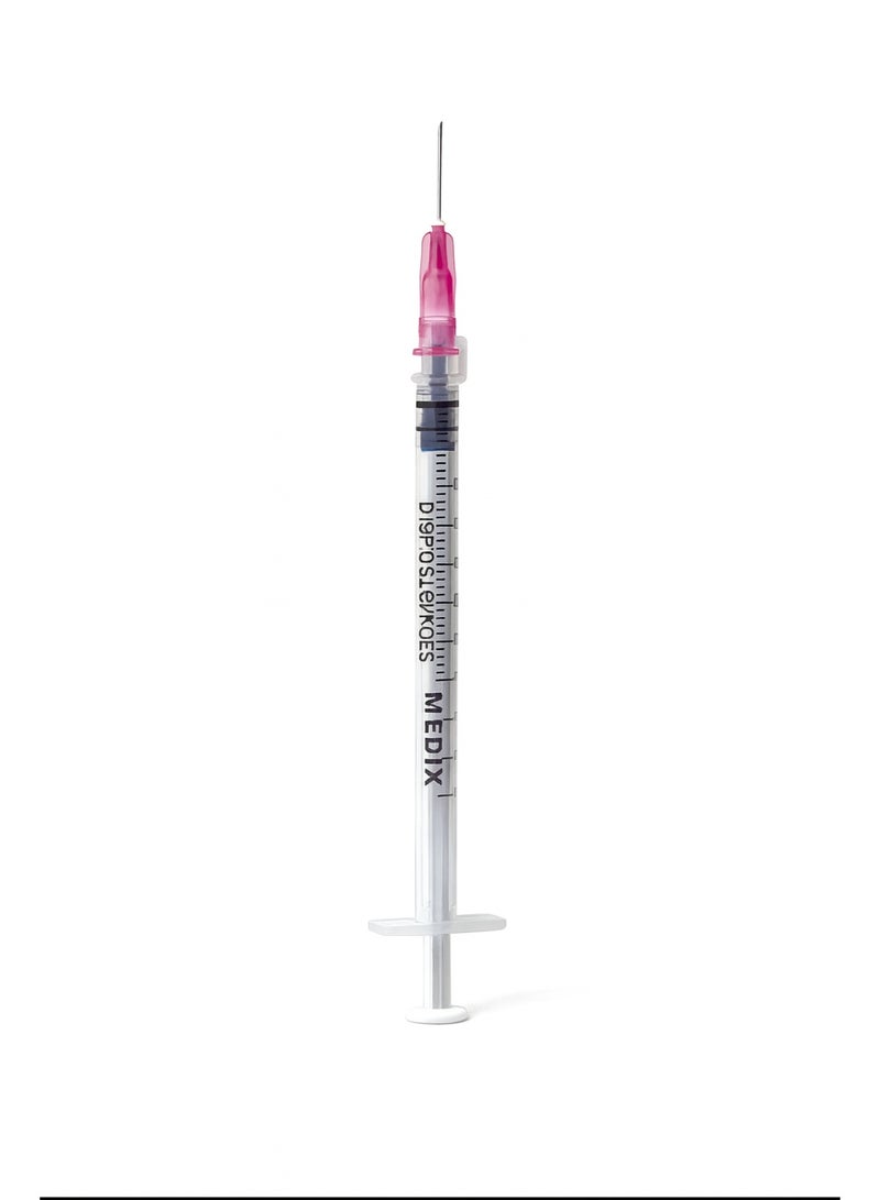 ميديكس محاقن ميديكس المعقمة للاستخدام مرة واحدة، 1 مل، 29G × 1/2 - للاستخدام مرة واحدة، 100 قطعة - Image 2