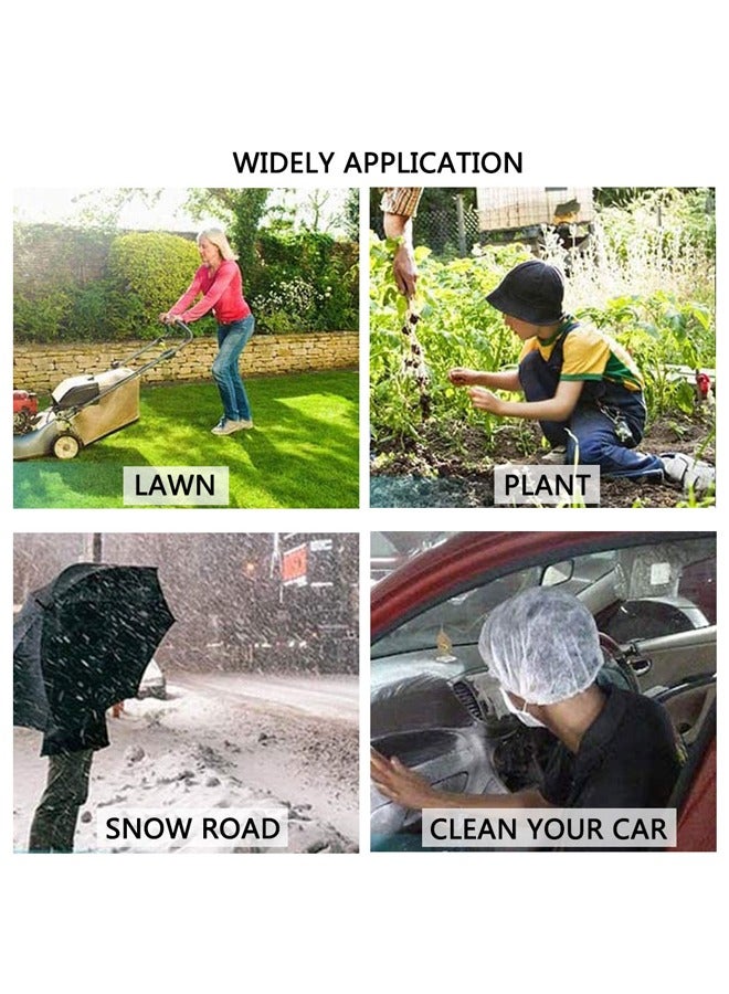 GUSGU White Waterproof Shoe Covers Silicone Non Slip Rubber Rain Shoe Cover Unisex Shoe Protectors Overshoes for Outdoor, Rain, Snow, Grassland Shoes Women Men 1Pair(XLsize) - Image 2