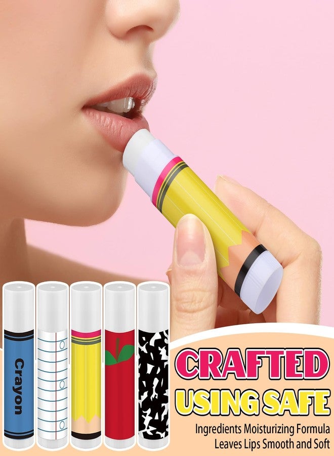 Sacubee 30 Pack Back to School Teacher Employee Appreciation Gift Bulk Lip Balm Employee Staff Appreciation Lip Balm Teacher Staff Team Thank You Gift Inspirational Party Favor for Women Men (Fresh) - Image 3