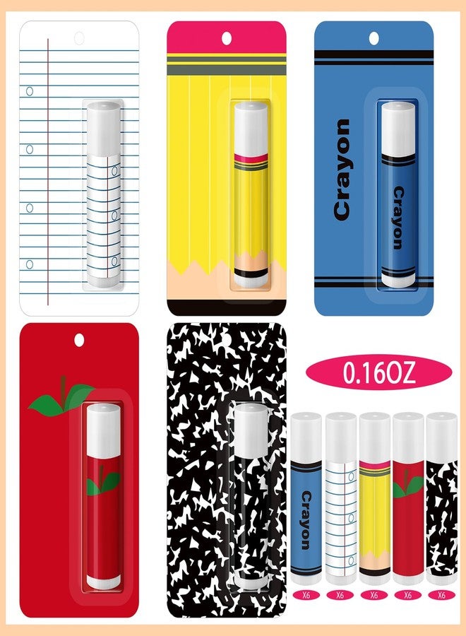 Sacubee 30 Pack Back to School Teacher Employee Appreciation Gift Bulk Lip Balm Employee Staff Appreciation Lip Balm Teacher Staff Team Thank You Gift Inspirational Party Favor for Women Men (Fresh) - Image 2