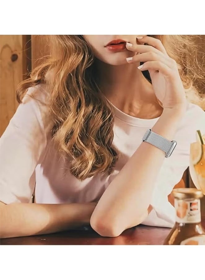 Braided Stretchy Strap Compatible for Apple Watch Band 38mm 40mm 41mm Elastic Nylon Sport Strap Wristband for Compatibility iWatch Series 11/10/9/8/7/6/5/4/SE/SE1/SE2 - Image 5