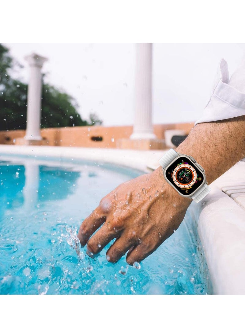 Apple Watch Strap 49 mm 45 mm 44 mm 42 mm Band Trail Loop Stretchy Soft Nylon Band Adjustable Sports Strap for Apple Watch Ultra 2 Series 9/8/7/SE/6/5/4/3/2/1 - Image 3