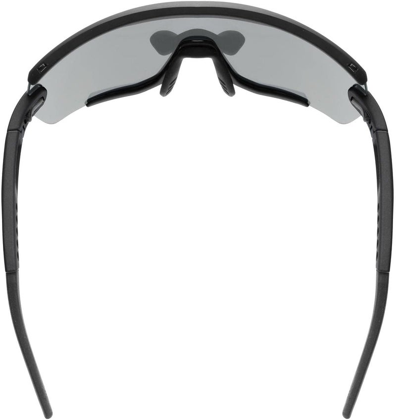 UVEX نظارات شمسية للدراجات Uvex Sportstyle 236 S Set - عدسات مرآة قابلة للتبديل - حماية من الأشعة فوق البنفسجية - تصميم مدمج - مقاس S، أسود مات/فضي مرآة - Image 5