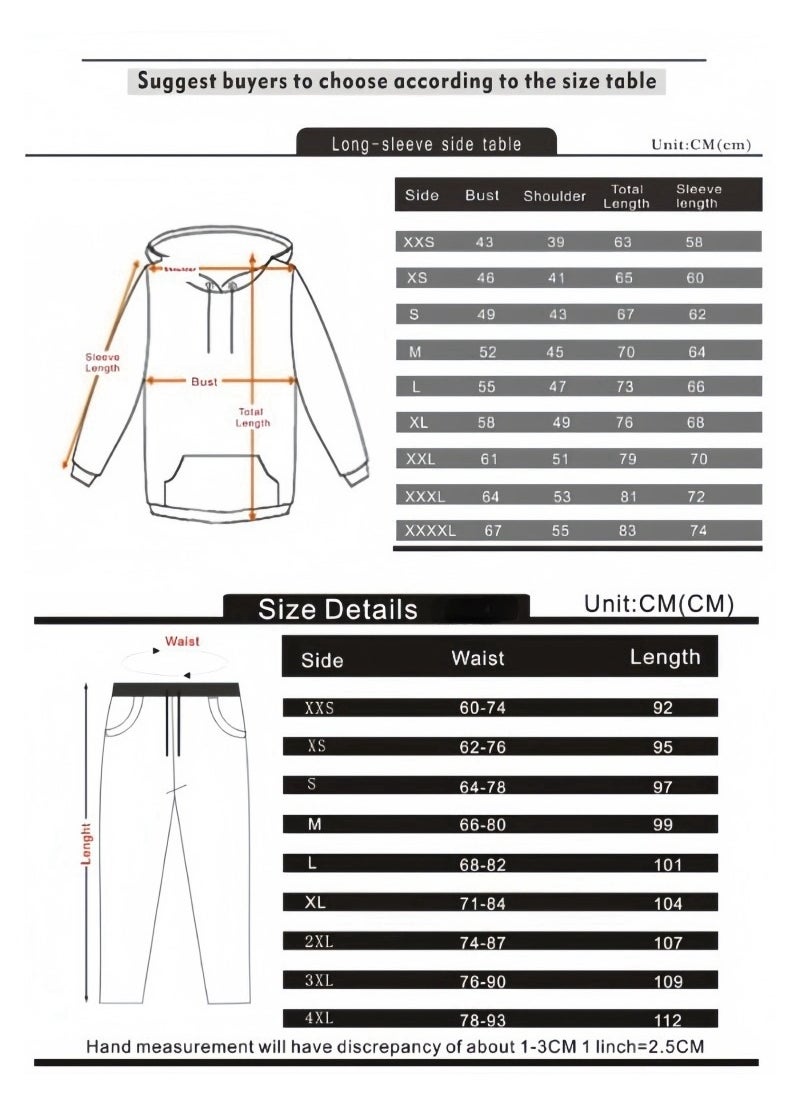 KUYING New Printed One Piece Casual Hoodie Set  - Image 2