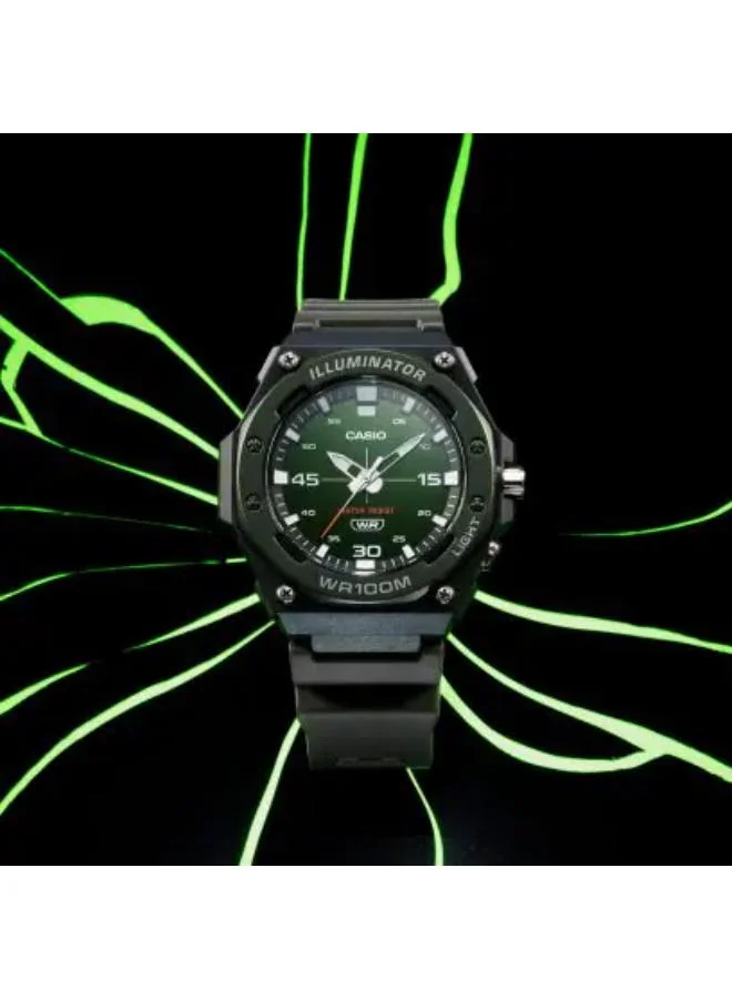 CASIO Men's Resin Analog Watch MW-620H-3AVDF - 48.1 mm