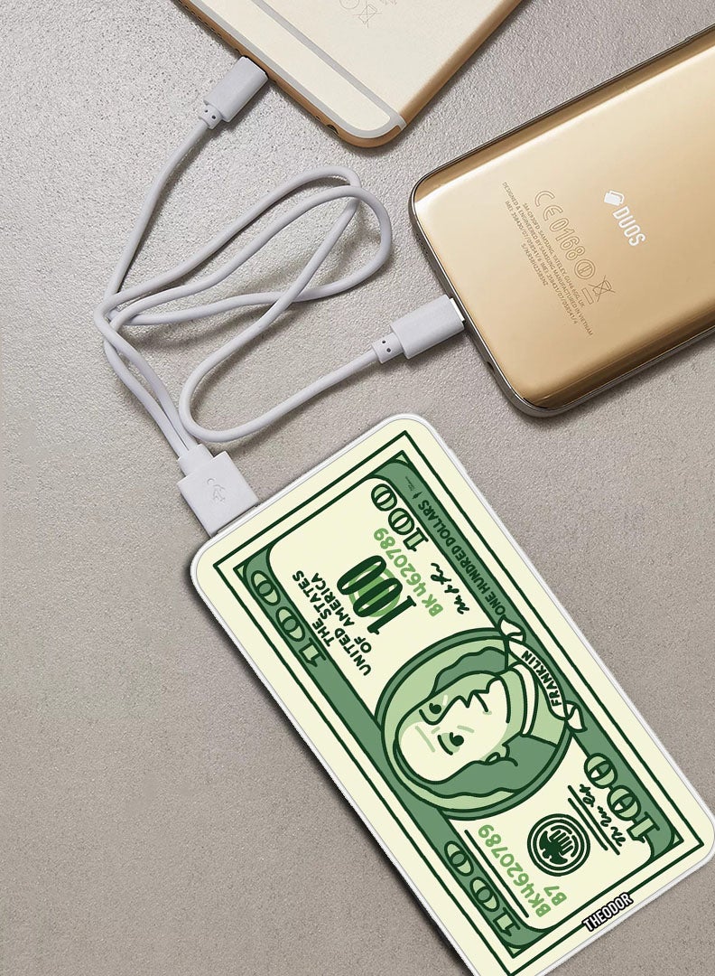 Theodor 10,000 mAh Super Fast Charging Ultra Compact Power Bank with Quick Charge & Power Delivery, Portable Charger For iPhone and Android Dollar - Image 2