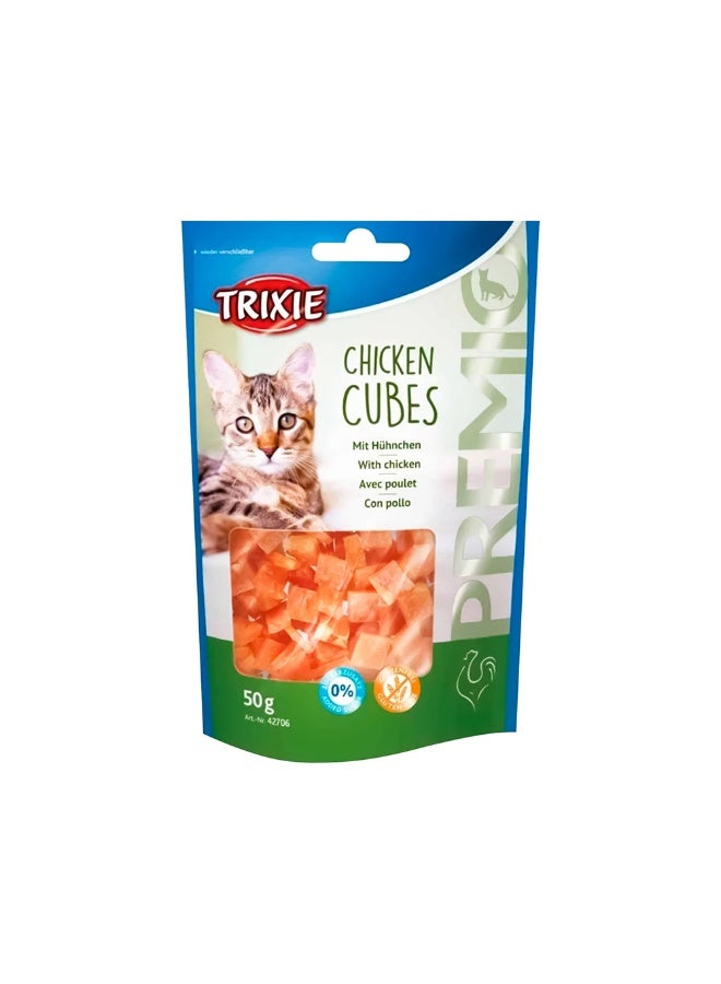 Trixie Premio Chicken Cubes with Chicken Cat Treat - 50 g