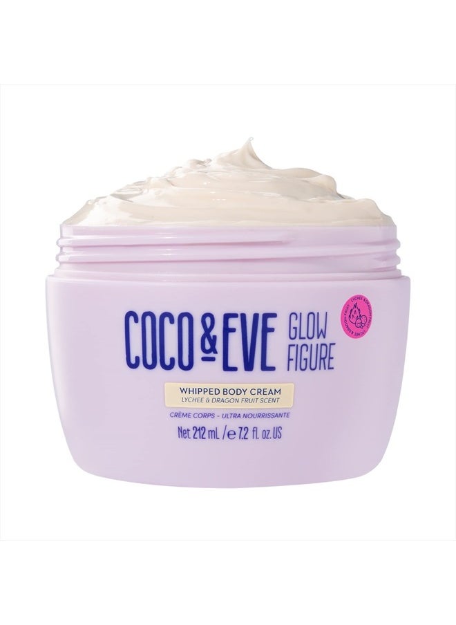 COCO & EVE Glow Figure Body Moisture Whip - Lotion and Moisturizer for Women | Hydrating Body Cream (7.2 fl oz) (Lychee & Dragonfruit)  - Image 1