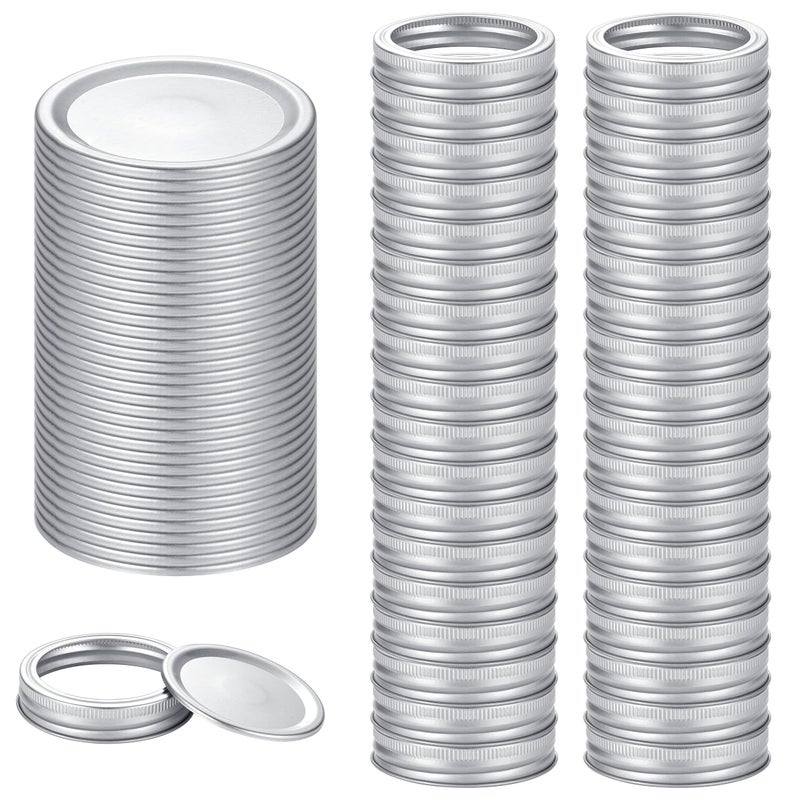 72Pcs Canning Lids with Rings Regular Mouth for Ball Kerr Jars SplitType Metal Mason Jar Lids for Canning 100 Fit Airtight for Jars 36Lids36Rings for Regular Mouth