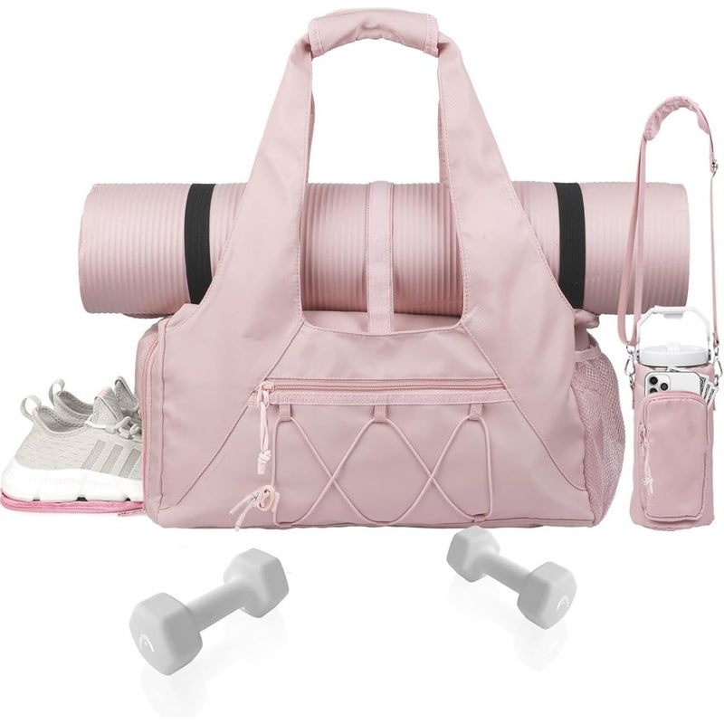 Gym Bag for Women Lightweight Travel Duffel Bag with Shoe Compartment Weekender Overnight Bag with Wet Pocket and Bottle Carrier Workout Yoga Gym Bag for Travel, Gym, Sports - Image 1