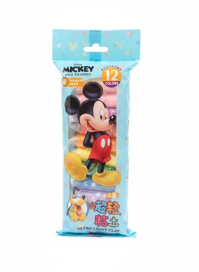 Disney Mickey and Friends Ultra Light Clay 12 Colors
