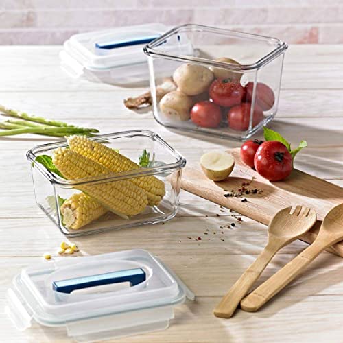 Glasslock Korea Tempered Glass Storage Containers with Lid - Handy 3700ml Square - Airtight Food Storage Kitchen Container - Office Lunch Tiffin Box/Bowl, Microwave/Dishwasher/Fridge/Freezer Safe - Image 2