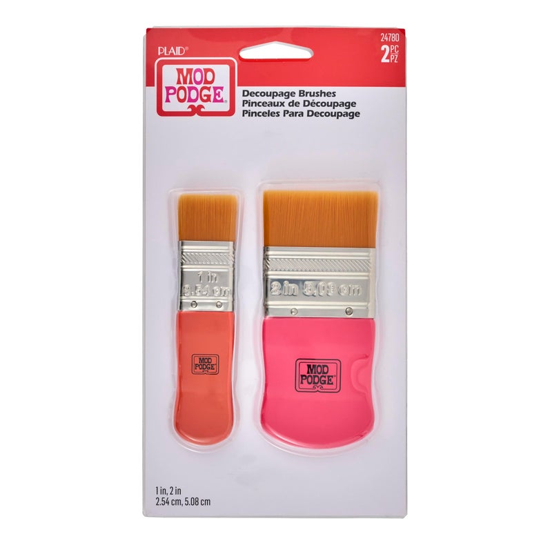 Mod Podge Brush Set Small Multicolor 2 Count