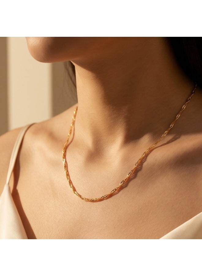 BAFLEH JEWELLERY Experience the Perfect Blend of Comfort and Luxury with 21K Lightweight Gold Chains by Bafleh Jewellery - Image 2